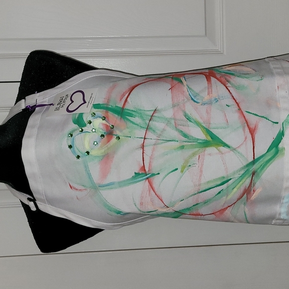 Custom Painted Wearable Art Apron #1406 - Picture 2 of 7